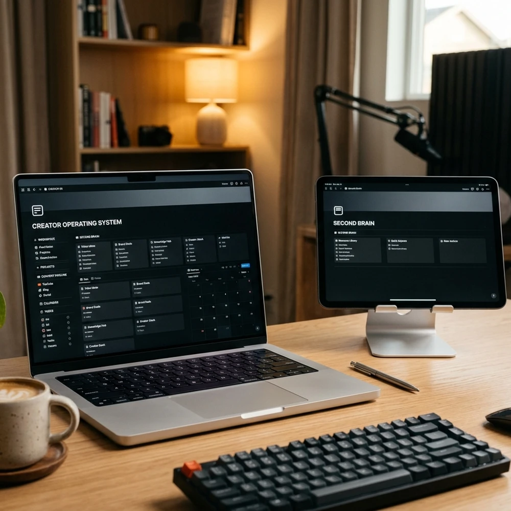 Second Brain Productivity System: The Ali Abdaal & Tiago Forte Creator OS Guide