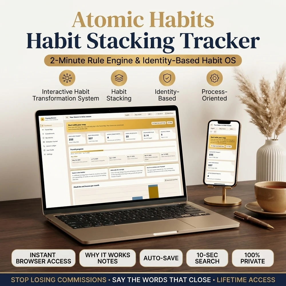 Atomic Habits Habit Stacking & 2-Minute Rule Guide