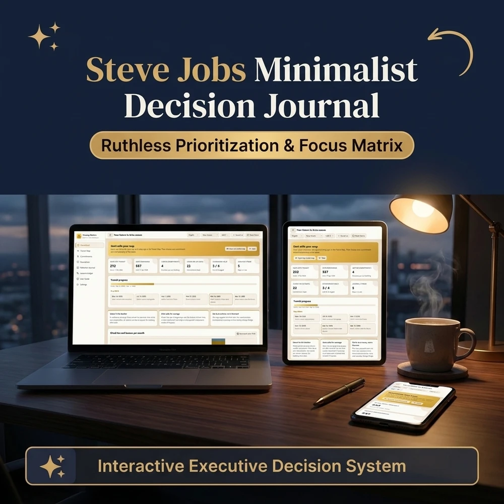 Steve Jobs Minimalist Daily Routine and Prioritization Architecture