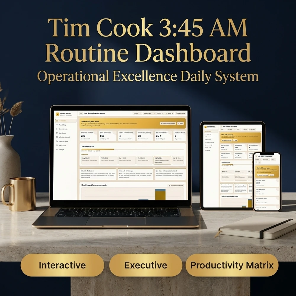 Tim Cook Leadership Style & 3:45 AM Routine Guide