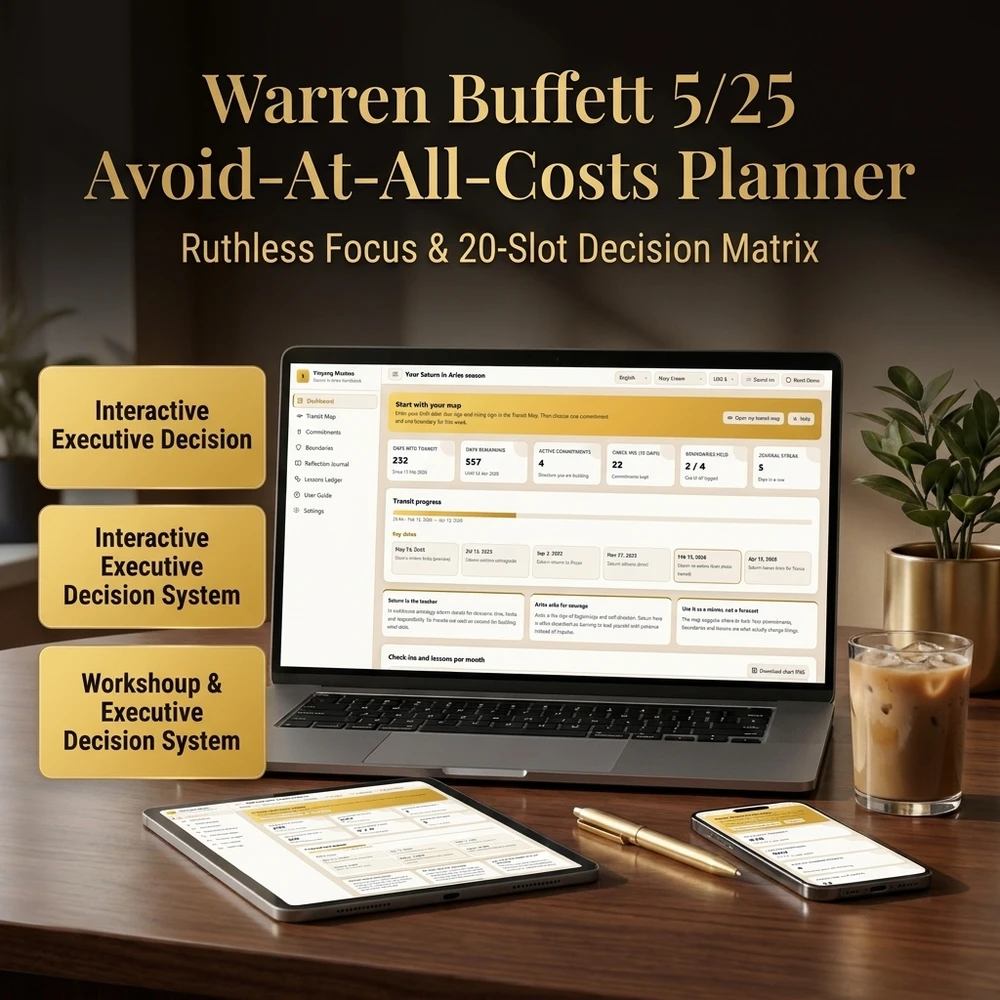 Warren Buffett 5 25 Rule and 20 Slot Decision Punch Card Framework